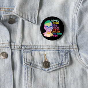 Macaron Rond 5 Cm Ruth Bader Ginsburg Femmes Dans Tous Les Endroits