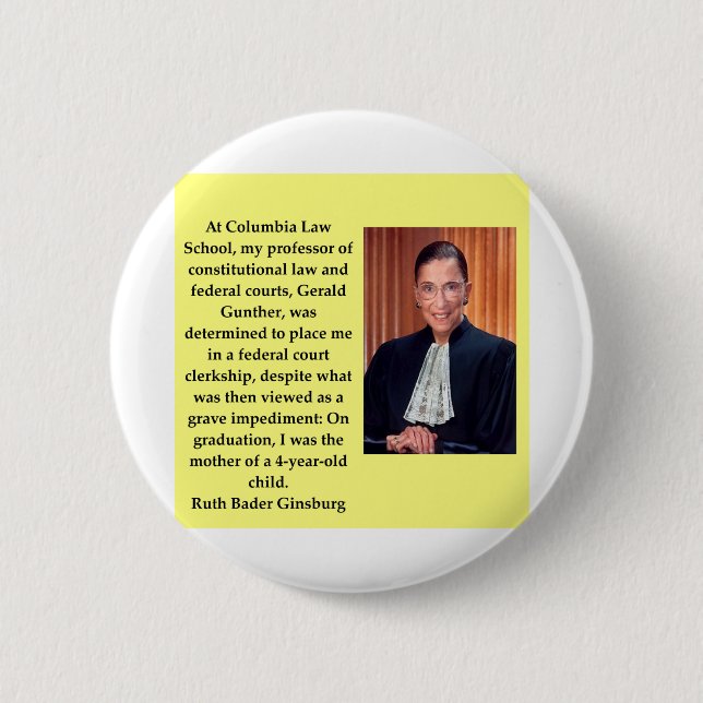 Macaron Rond 5 Cm Ruth Bader Ginsburgquote, ruth, bader, ginsburg, s (Devant)