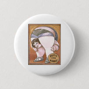 Macaron Rond 5 Cm Ruth l'acrobate