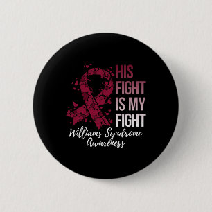 Macaron Rond 5 Cm Sa Lutte Est Ma Lutte Contre Le Syndrome Williams