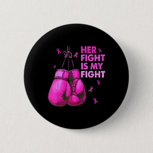Macaron Rond 5 Cm Sa Lutte Est Ma Lutte Gants De Boxe De Combat Canc
