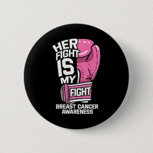 Macaron Rond 5 Cm Sa Lutte Est Ma Lutte Gants De Boxe De Combat Canc