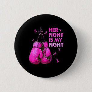 Macaron Rond 5 Cm Sa Lutte Est Ma Lutte Gants De Boxe De Combat Canc