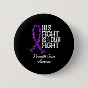 Macaron Rond 5 Cm Sa Lutte Est Notre Lutte Contre Le Cancer Pancréat