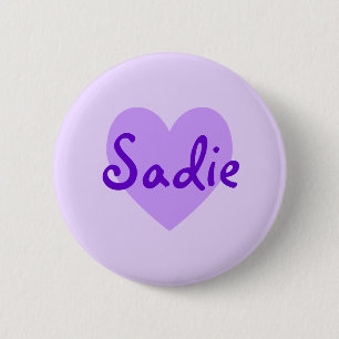 Macaron Rond 5 Cm Sadie en violet