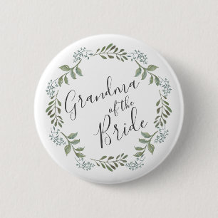 Macaron Rond 5 Cm Sage Greenery Grandma de la mariée