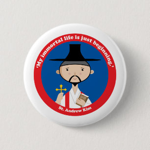 Macaron Rond 5 Cm Saint Andrew Kim