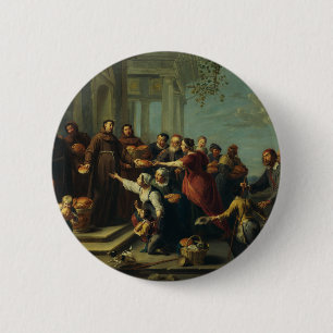 Macaron Rond 5 Cm Saint Antoine de Padoue par Willem van Herp