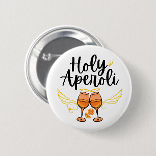 Macaron Rond 5 Cm Saint Aperoli Drôle Tendance Aperol Spritz Déclara