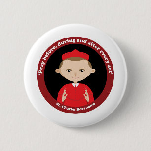 Macaron Rond 5 Cm Saint Charles Borromeo