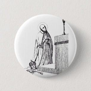 Macaron Rond 5 Cm Saint François Borgia Duc de Gandía