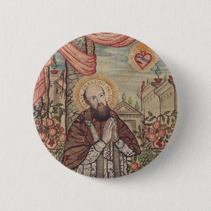 Macaron Rond 5 Cm Saint François de Sales Evêque de Genève