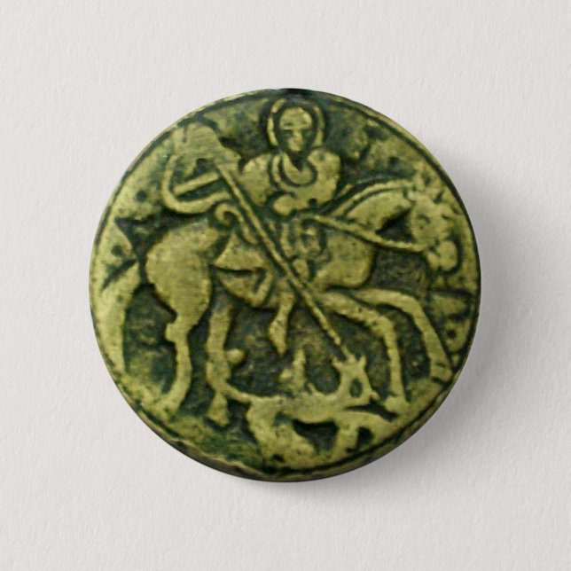 MACARON ROND 5 CM SAINT GEORGE ET DRAGON MEDALLION (Devant)