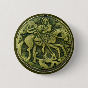 MACARON ROND 5 CM SAINT GEORGE ET DRAGON MEDALLION