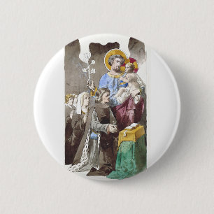 Macaron Rond 5 Cm Saint Joseph Patron de l'Église universelle
