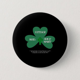 Macaron Rond 5 Cm Saint-Patrick chrétien Jour de la Saint-Patrick Tr
