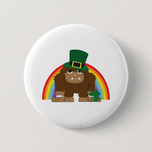 Macaron Rond 5 Cm Saint Patrick's Day Bigfoot