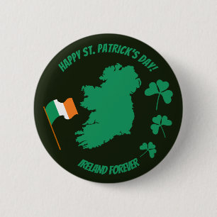 Macaron Rond 5 Cm Saint Patrick's Day Everyone Ireland Forever
