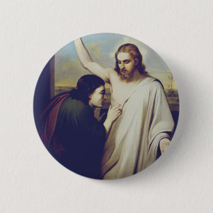 Macaron Rond 5 Cm Saint Thomas doutant par Silvestro Lega