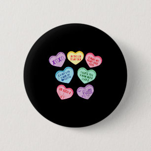Macaron Rond 5 Cm Saint-Valentin Cardiologue Coeurs Bonbons Technici