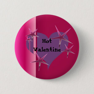 Macaron Rond 5 Cm Saint-Valentin chaud