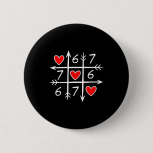Macaron Rond 5 Cm Saint-Valentin Six Sept 67 Mème 6 7 Cœur Garçons G