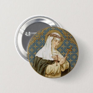 Macaron Rond 5 Cm Sainte-Catherine de Sienne (BK 19)