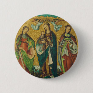 Macaron Rond 5 Cm Saints Perpetua et Felicity