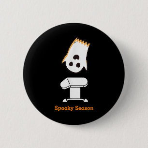 Macaron Rond 5 Cm Saison éffrayante Halloween mignonne Ghost Gymnast