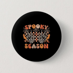 Macaron Rond 5 Cm Saison éffrayante Halloween Squelette Costume Retr