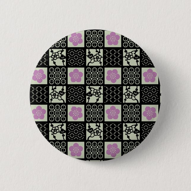 Macaron Rond 5 Cm sakura (Devant)
