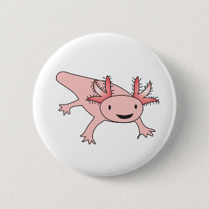 Macaron Rond 5 Cm Salamandre mignonne d'Axolotl