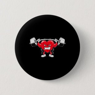 Macaron Rond 5 Cm Salle de gym de soulagement du coeur Bodybuilding 
