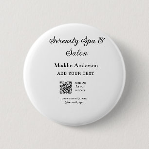 Macaron Rond 5 Cm Salon de spa de voyage scanner QR pour les service