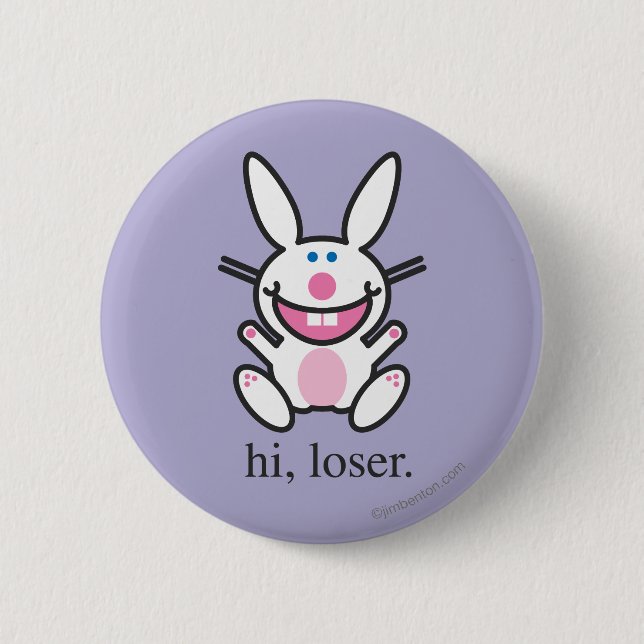 Macaron Rond 5 Cm Salut Loser (Devant)