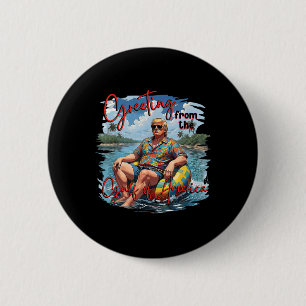 Macaron Rond 5 Cm Salutation Du Golfe De L'Amérique Trump Patrio