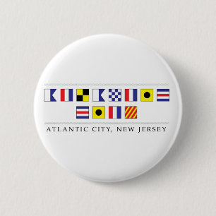 Macaron Rond 5 Cm Salutations de Atlantic City