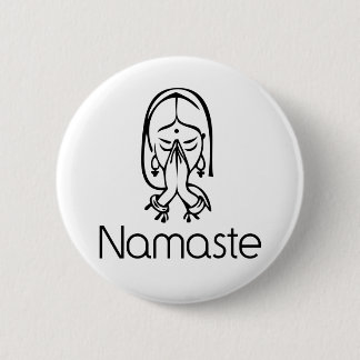Macaron Rond 5 Cm Salutations - Namaste