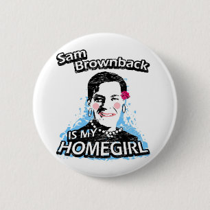 Macaron Rond 5 Cm Sam Brownback est mon homegirl