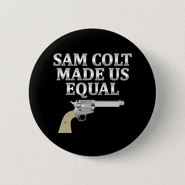 Macaron Rond 5 Cm Sam colt made us equal (Devant)