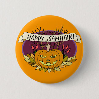 Macaron Rond 5 Cm Samhain heureux