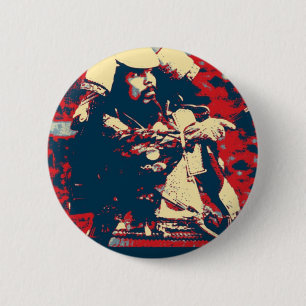 Macaron Rond 5 Cm Samouraïs japonais de guerrier de bushido d'arts