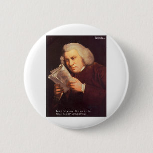 Macaron Rond 5 Cm Samuel Johnson Amour Est Sagesse Cartes Cadeaux Et