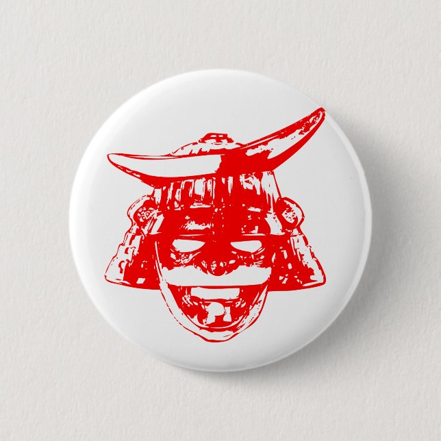 Macaron Rond 5 Cm Samurai 侍 (Devant)