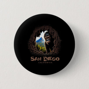 Macaron Rond 5 Cm San Diego Californie Souvenir Randonnée