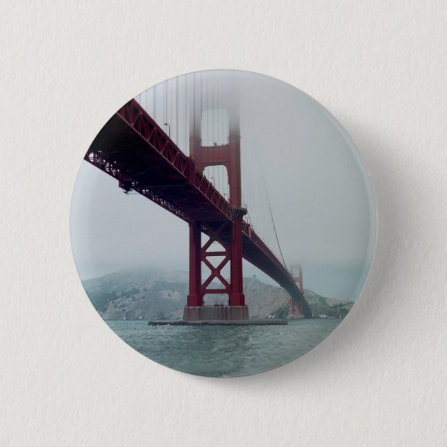 Macaron Rond 5 Cm San Francisco golden gate bridge (Devant)