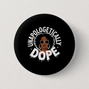 Macaron Rond 5 Cm Sans apologisme drogue Black Pride Melanin Africai