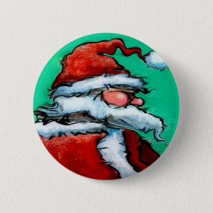Macaron Rond 5 Cm Santa Claus