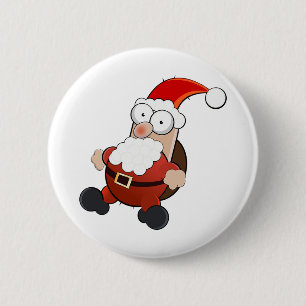 Macaron Rond 5 Cm Santa Claus