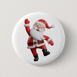 Macaron Rond 5 Cm Santa Claus
